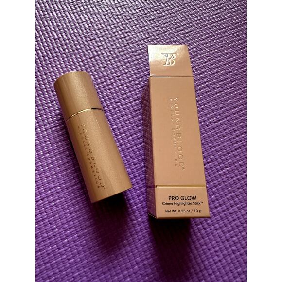 $48 Youngblood Mineral Cosmetics Pro Glow Creme Highlighter Stick NEW Tryst - Picture 1 of 4